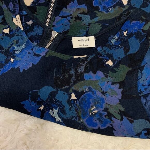 🚨 Aritzia Wilfred Printed Watercolor Sleeveless Top - Picture 5 of 6